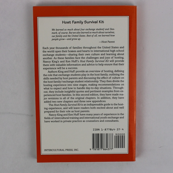 Host Family Survival Kit A Guide for American Host Families 1997 Paperback