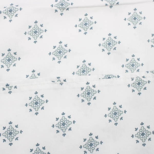 Lot Of 2 Matching Wholistic Pillowcases White Gray King Size (19.5" x 40")