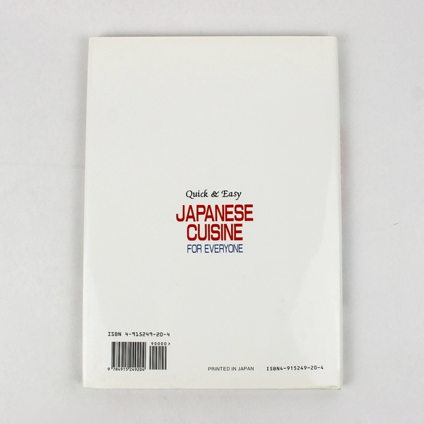 Japanese Cuisine For Everyone by Yukiko Moriyama Quick & Easy Series 1995 HC DJ