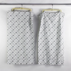 Lot Of 2 Matching Charisma Pillowcases Leaf Pattern White/Gray King 20.5"x39"
