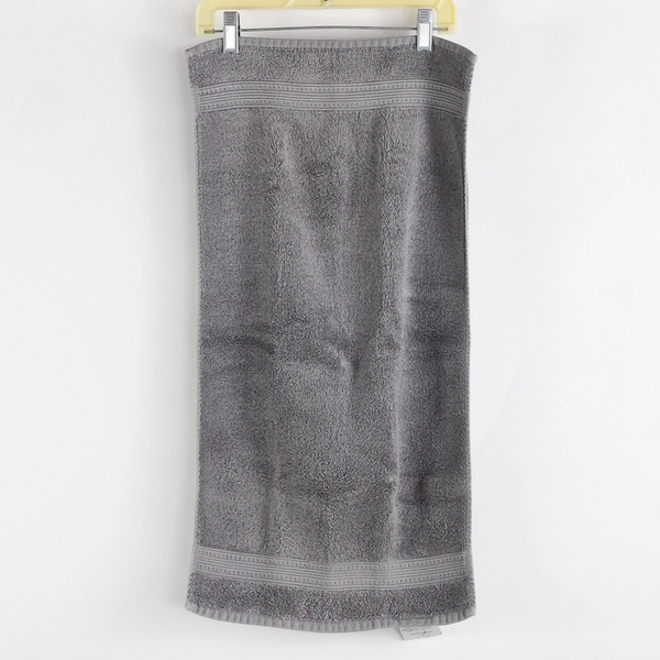 Lot Of 2 Charisma Luxury Towels Hand Towel Solid Gray 14" x 27"