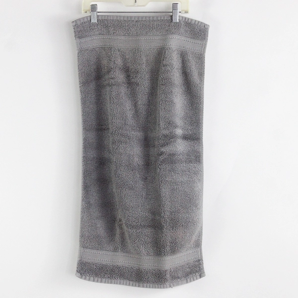 Lot Of 2 Charisma Luxury Towels Hand Towel Solid Gray 14" x 27"