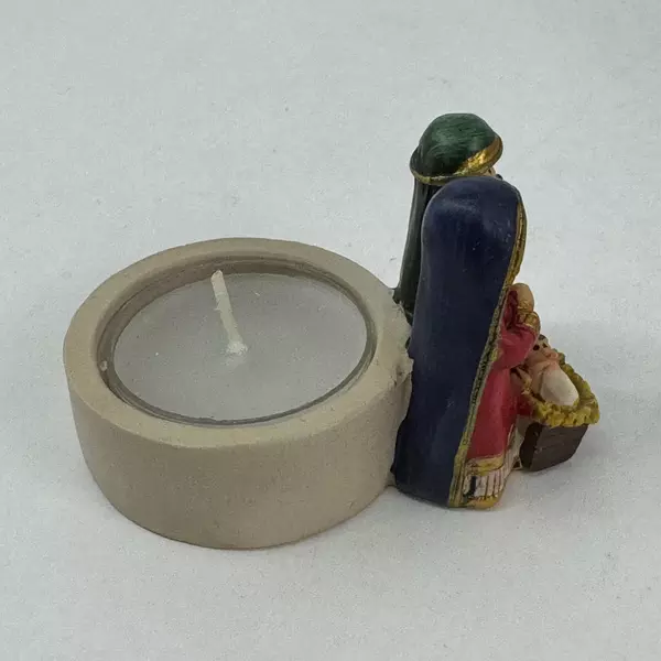 Dickson's Resin Holy Family Tealight Candle Holder NIB