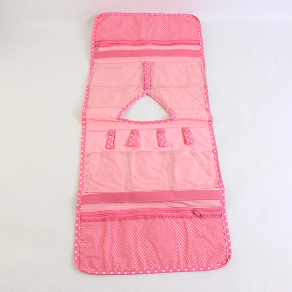 Avon Pink Polka Dot Hanging Jewelry Organizer