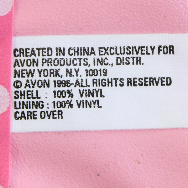 Avon Pink Polka Dot Hanging Jewelry Organizer