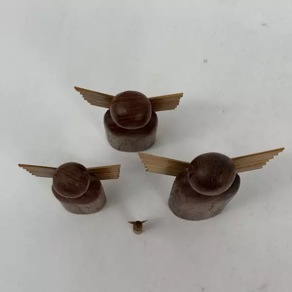 Set of 4 Swedish Style Wood Angel Figurines