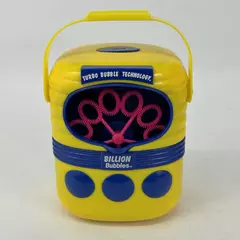 Billion Bubbles Kids Bubble Blower With Turbo Bubble Technology Yellow And Blue