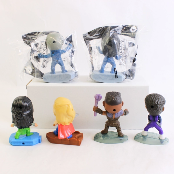 Lot of 6 McDonald's Marvel Studios Superhero Character Happy Meal Toys