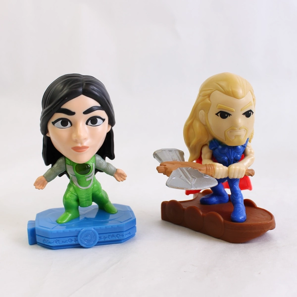 Lot of 6 McDonald's Marvel Studios Superhero Character Happy Meal Toys