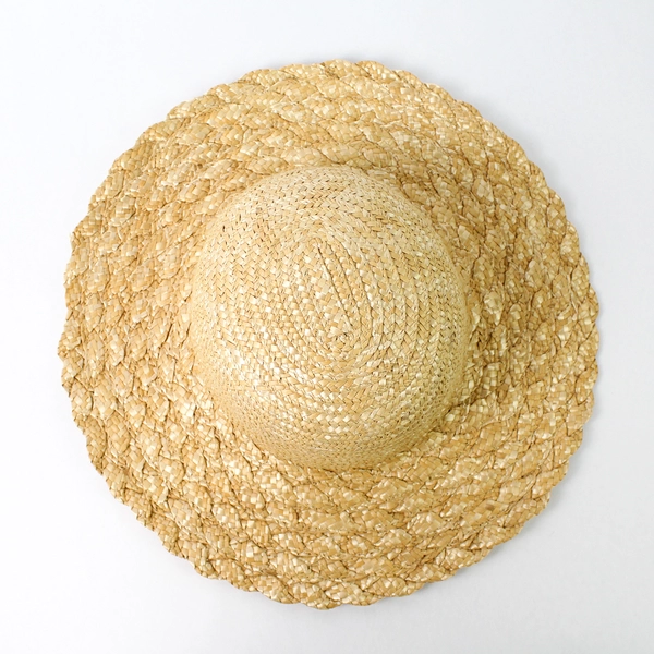 Accessories Network Group Woven Straw Sun Hat Wide 3.5" Brim 