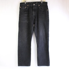 Levi's 505 Relaxed Fit Black Straight-Leg Jeans Men's Size W34 x L30