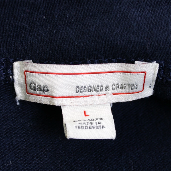 Gap Navy Blue and White Striped Boatneck Mariner Dress Women's Size Large