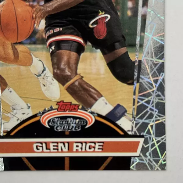 1992-1993 Topps Stadium Club NBA Members Glen Rice Miami Heat Beam Team 8 of 21