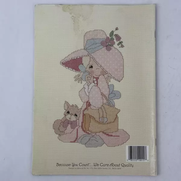 Precious Moments Uncle Sam with Bible PM-15 1987 Cross Stitch Book Gloria & Pat