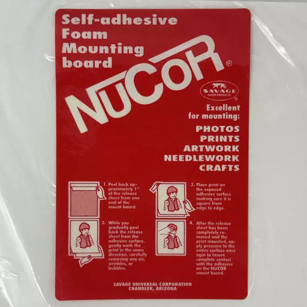NuCOR Self Adhesive Mounting Boards Sealed 8 x10 and 9 x12