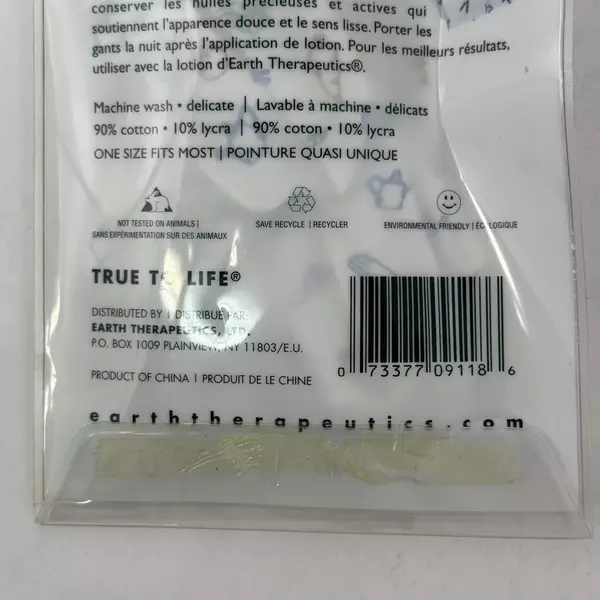 Earth Therapeutics Moisturizing Hand Gloves with Garden Prints 1 Pair