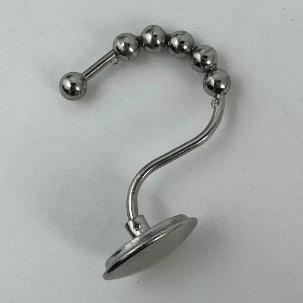 12 Piece Silver Tone S Shower Curtain Hooks With Silver Balls