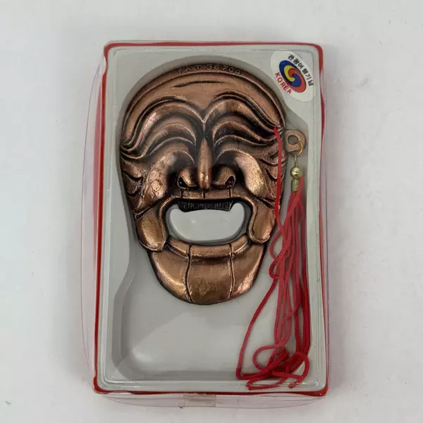 Copper Korean Hahoe Mask Bottle Opener