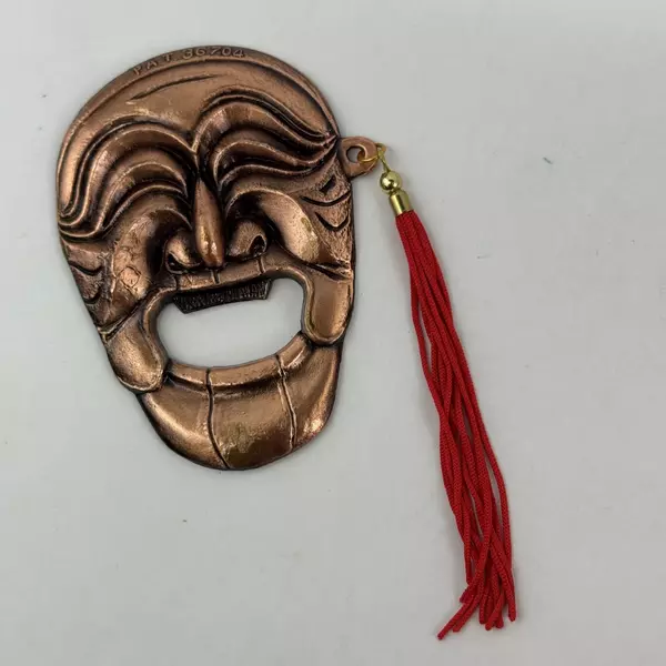 Copper Korean Hahoe Mask Bottle Opener