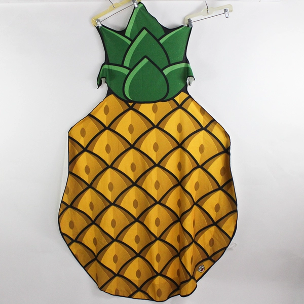Big Mouth Inc. Pineapple Microfiber Beach Towel 48x60