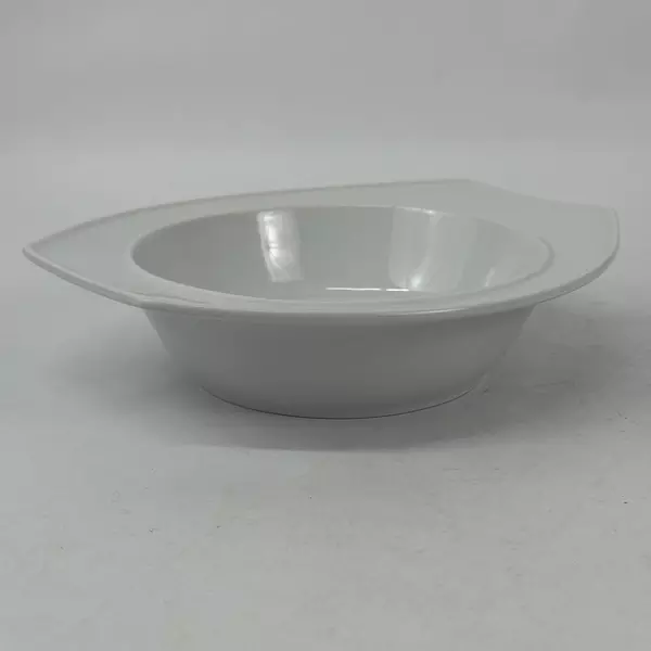 Pier1 Wide Rim White Porcelain Soup Vegetable Or Pasta Serving Bowl 9 x10 Inches