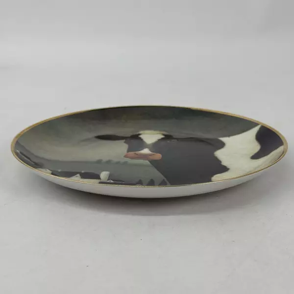 Franklin Mint Lowell Herrero Collector Cow Country Plate American Folk