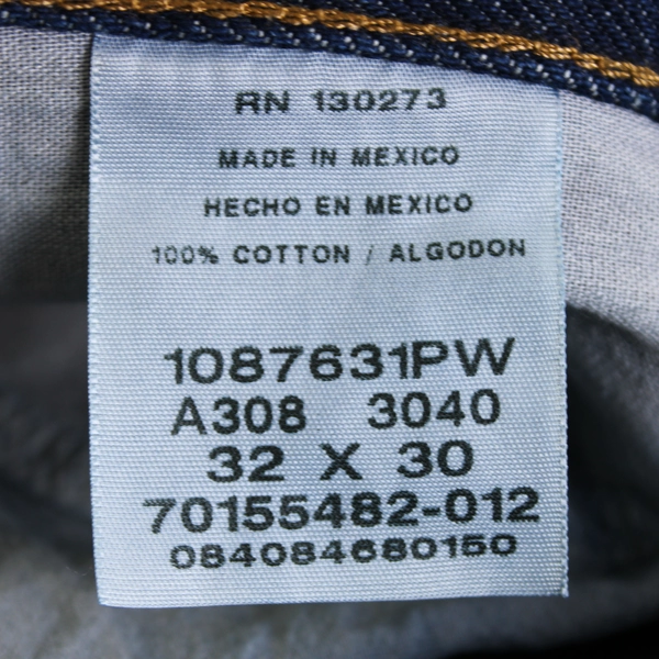 Rustler Dark Wash Straight-Leg Jeans Men's Size 32 x 30