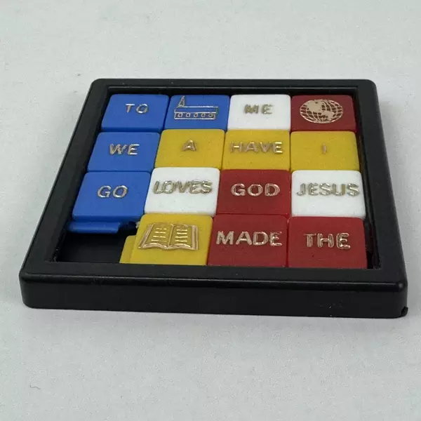 Pocket Tiles Slide Sliding Puzzle Jesus Loves Me Religious Puzzle