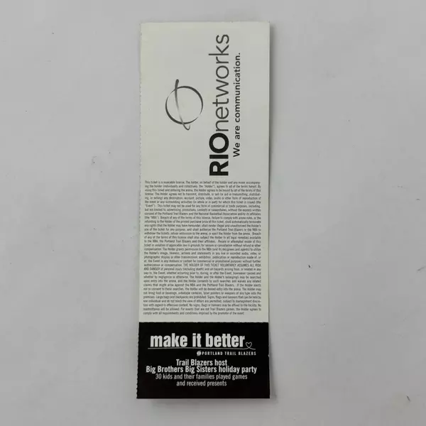 NBA Ticket 2009 Portland Blazers vs. LA Lakers Features Martell Webster Guard