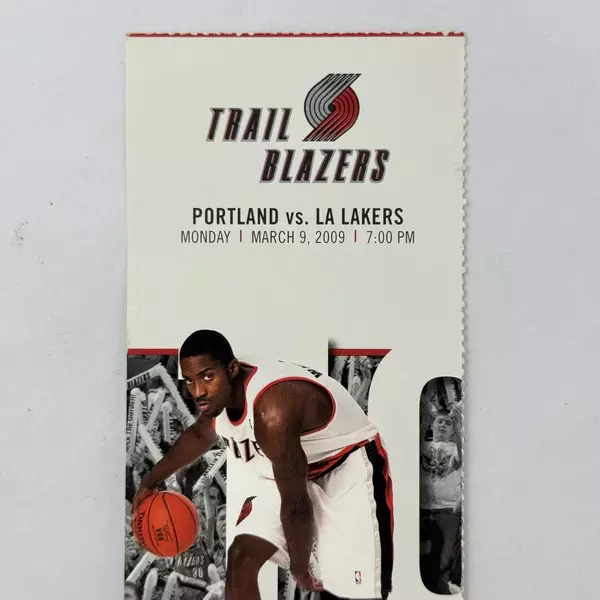 NBA Ticket 2009 Portland Blazers vs. LA Lakers Features Martell Webster Guard