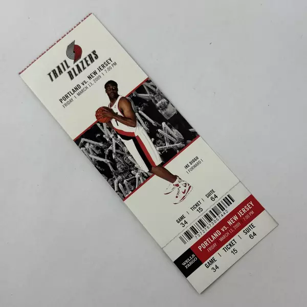 NBA Ticket 2009 Portland Trail Blazers vs. New Jersey Nets Features Ike Diogu
