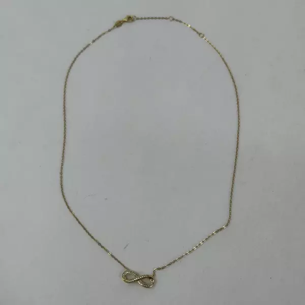 Himalaya Jewelry Sterling And Cubic Zirconia Figure 8 Necklace And Earring Set