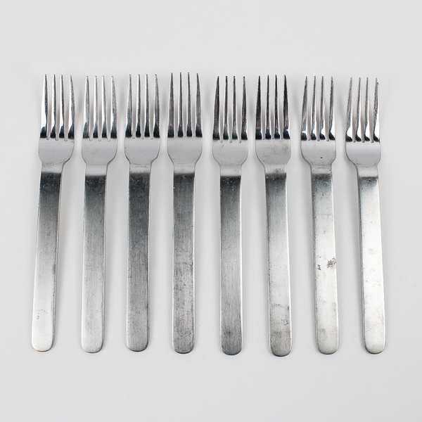 8 Piece Set West Elm Flatware Silverware Fork Set