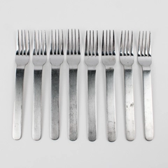 8 Piece Set West Elm Flatware Silverware Fork Set