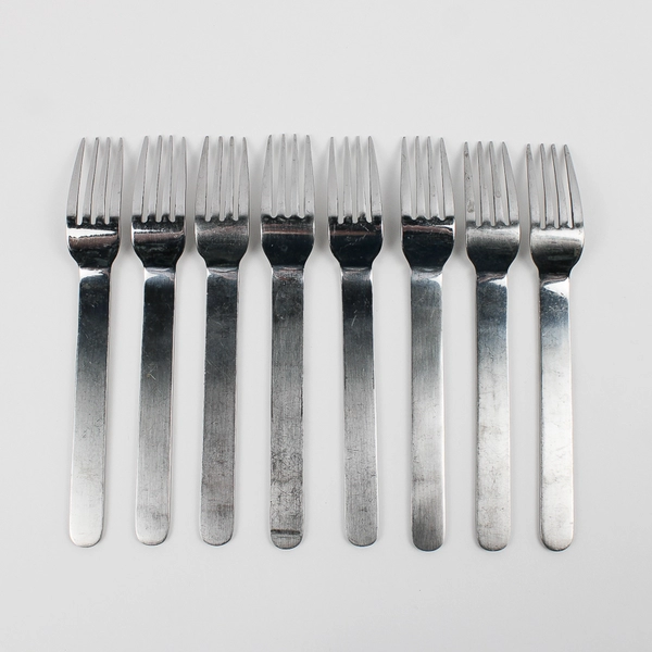 8 Piece Set West Elm Flatware Silverware Fork Set