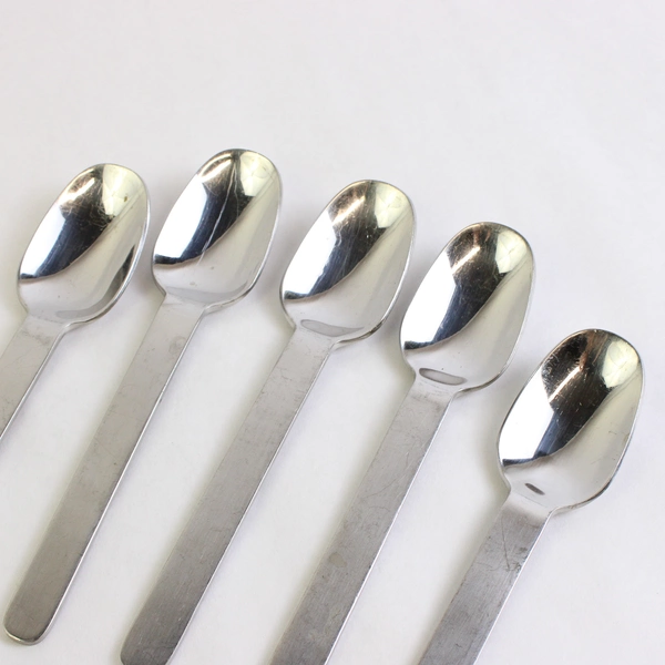 5 Piece Set West Elm Flatware Silverware Spoon Set