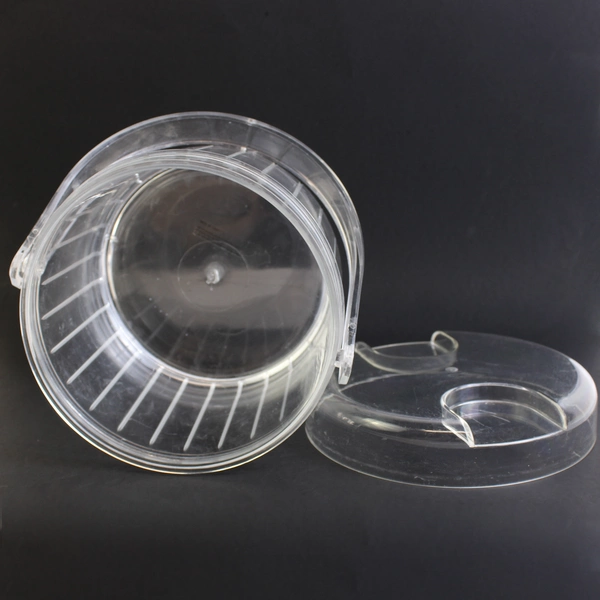 Unbranded Clear Plastic Ice Bucket with Tongs