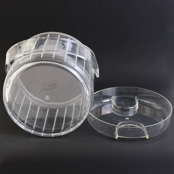 Unbranded Clear Plastic Ice Bucket with Tongs
