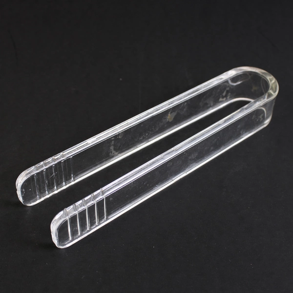 Unbranded Clear Plastic Ice Bucket with Tongs