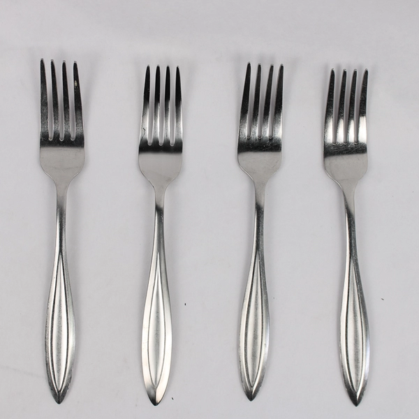 MSE Martha Stewart Long Leaf Stainless 18/10 Flatware Set Of 4 Dinner Forks