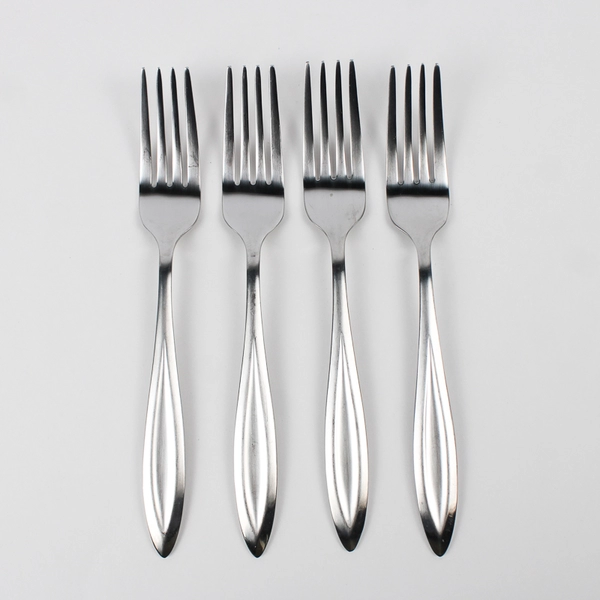 MSE Martha Stewart Long Leaf Stainless 18/10 Flatware Set Of 4 Salad Forks
