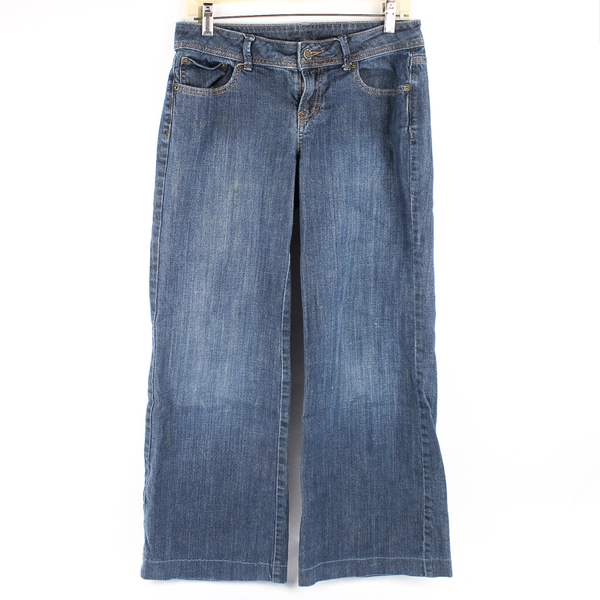 Lot of 4 Dark Wash Denim Jeans for DIY Upcycling Varied Sizes