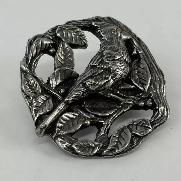 1999 Limited Edition Birds And Blooms Pewter Cardinal Pin