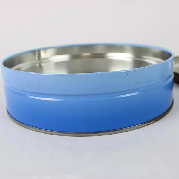 Antique Toys Cookie Tin with Vintage Toy Shop Design Collectible Canister