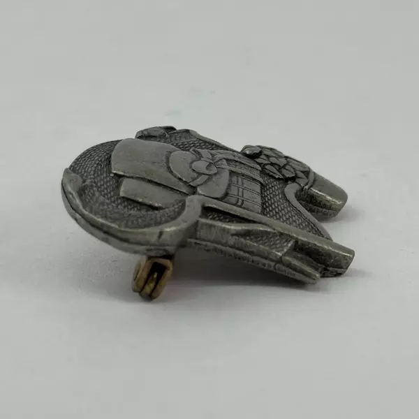 2008 Limited Edition Birds And Blooms Pewter Wicker Chair Pin