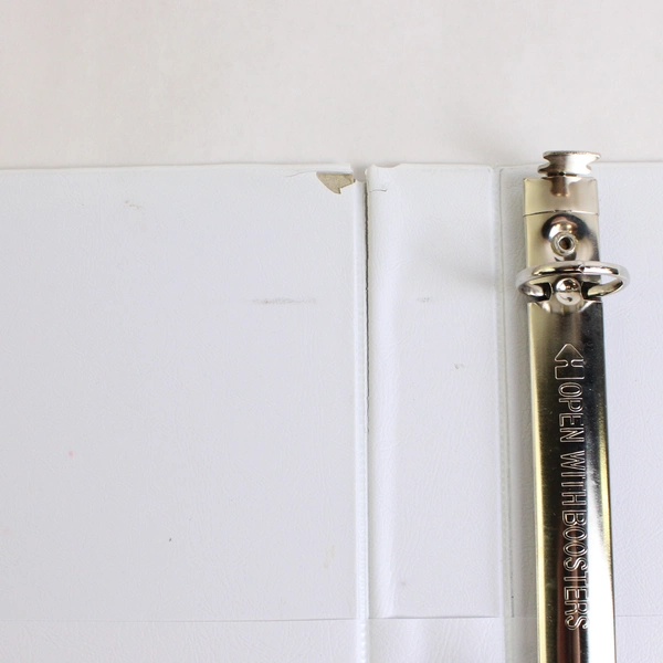 Lot of 3 Black and White 3-Ring Binders 1"