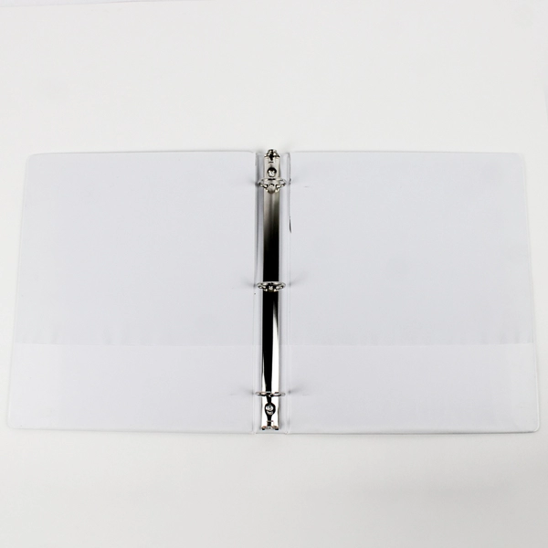 Lot of 3 White 3-Ring Binders 1" School Office Supplies