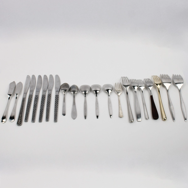 Mixed Lot of 21 Assorted Flatware for Parties Events or Upcycling