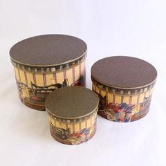 Set of 3 A Stitch In Time by Revelations Nesting Craft Storage Boxes