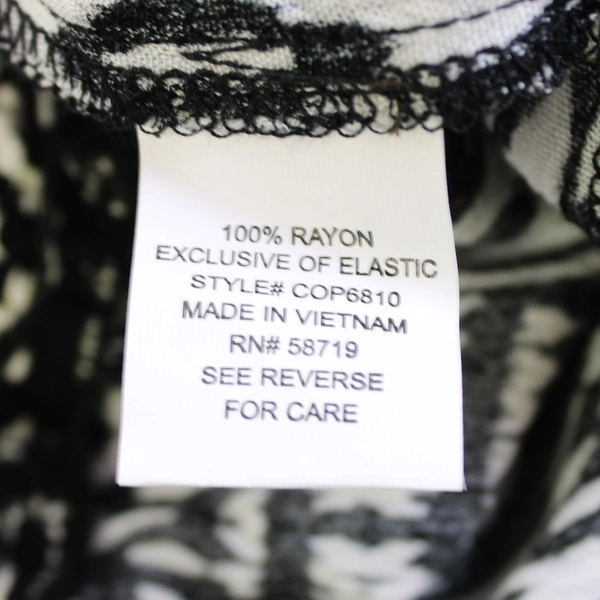 NY Collection Black and Off-White Tribal Pattern Short Skirt Women's Size 1X